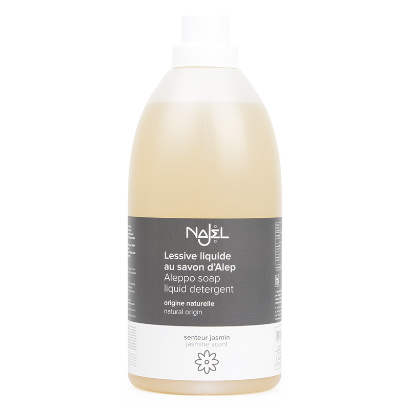 Detergente líquido con jabón de Alepo - Jazmín - Najel Detergentes para la ropa