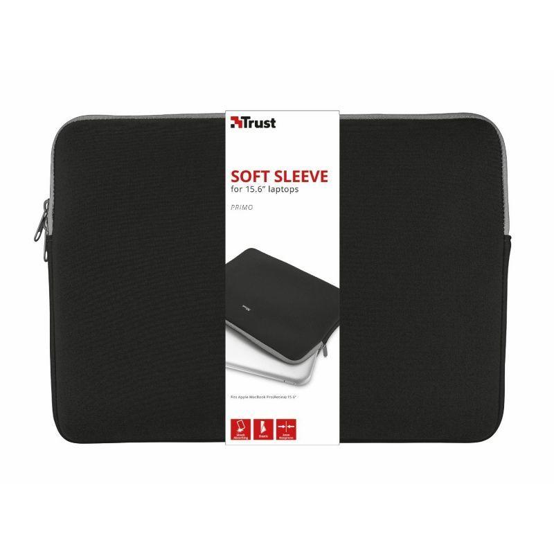 Funda Trust Primo para Portátiles hasta 15.6'/ Negra