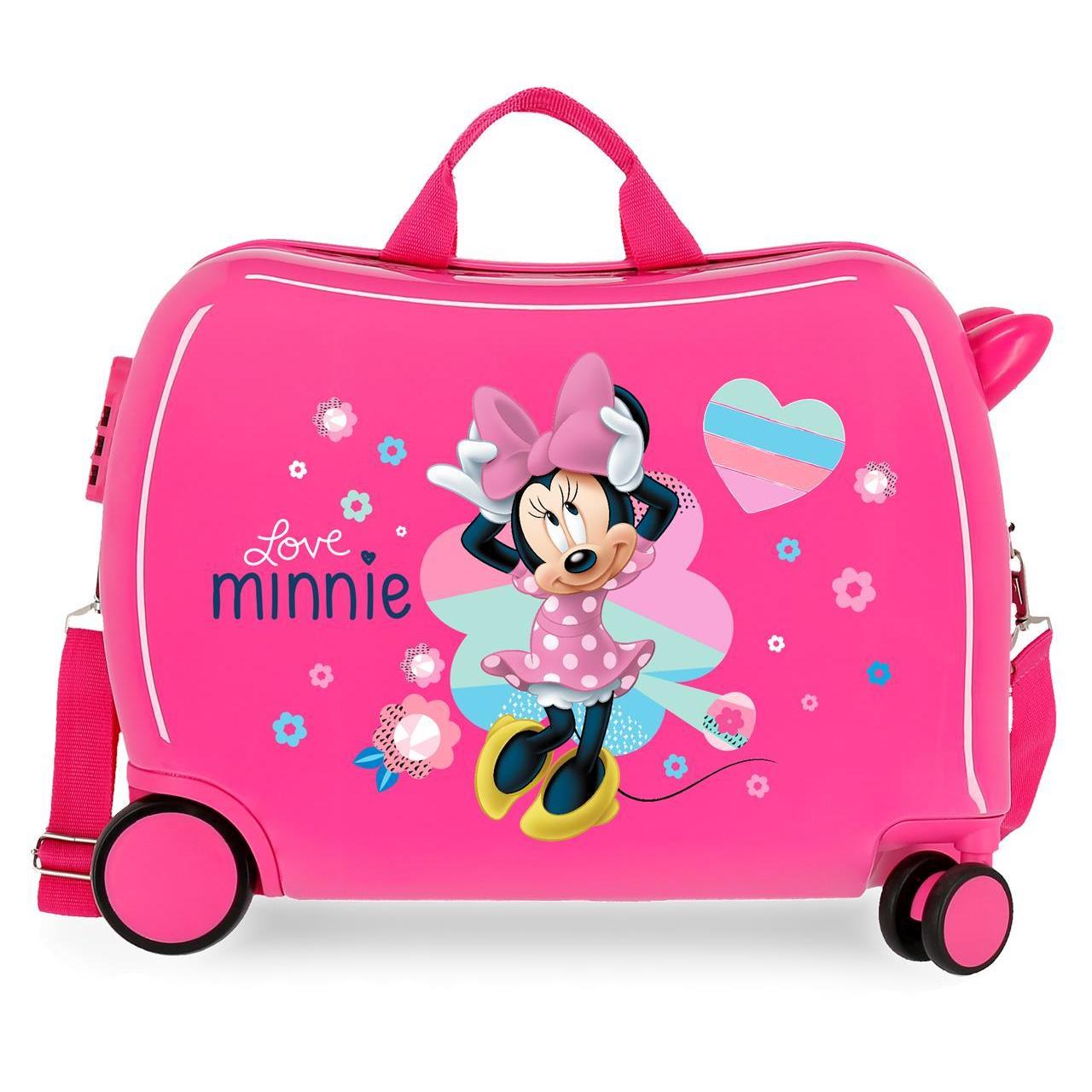 Disney Minnie Maleta Correpasillos ABS Rígida Love Minnie Rosa