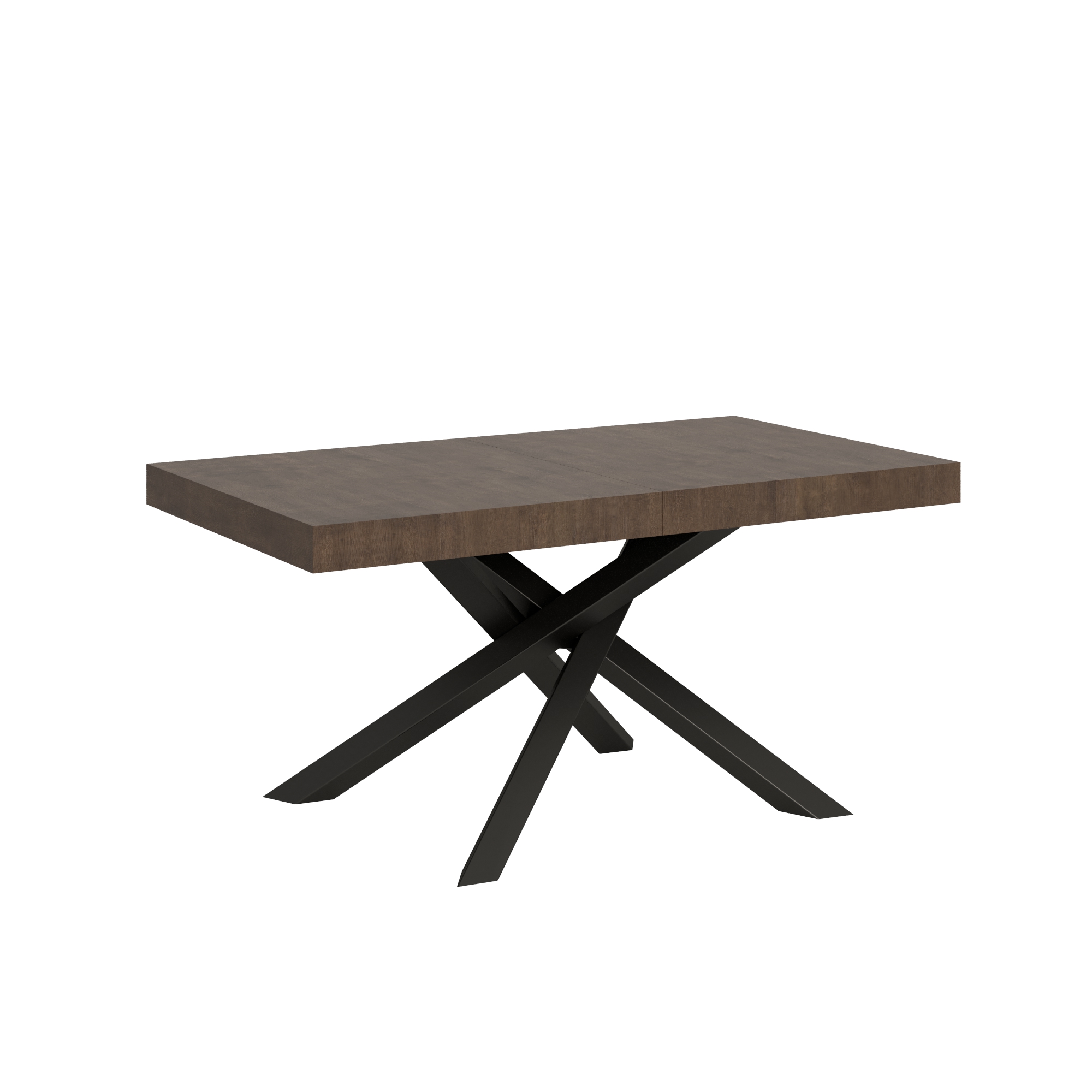Mesa extensible 90x160/420 cm Volantis Estructura Nogal Antracita - Itamoby