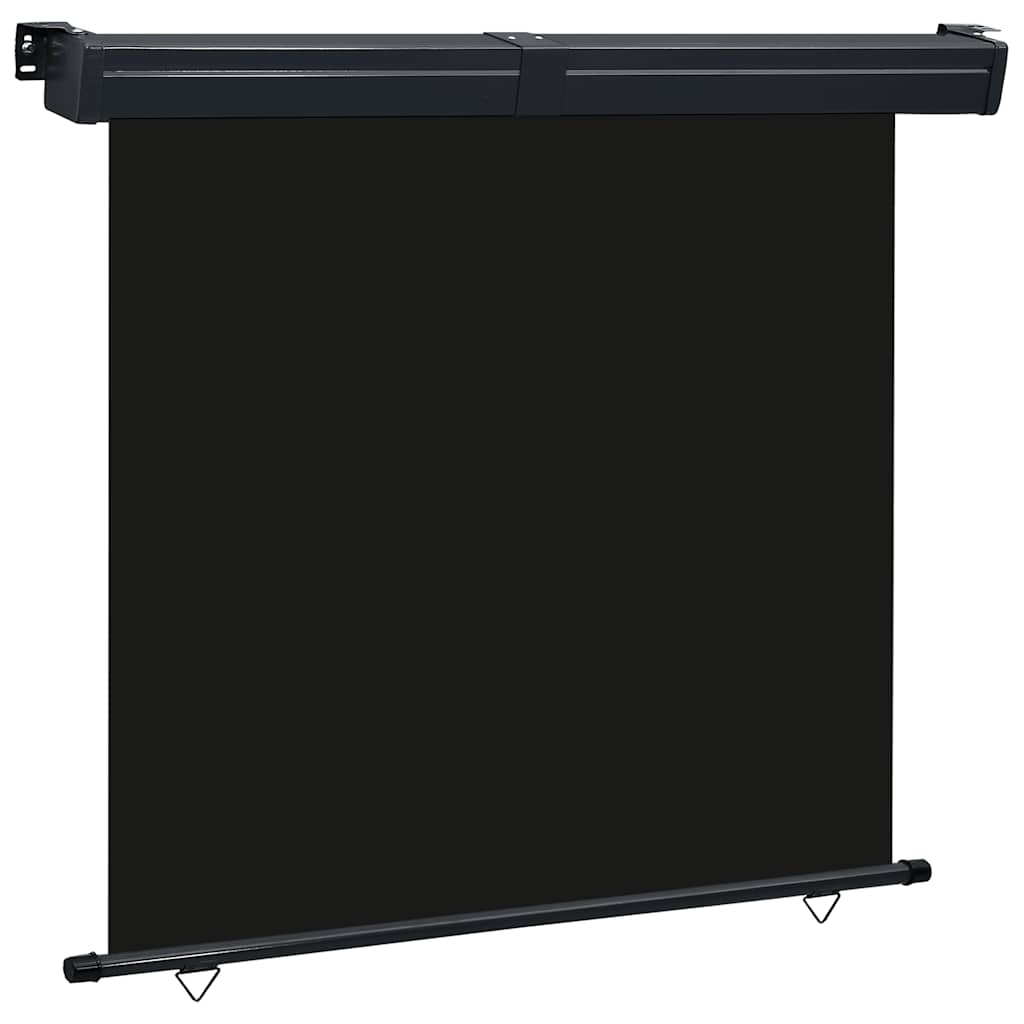 vidaXL Toldo lateral de balcón negro 165x250 cm