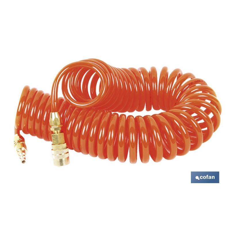 Espiral 15mts. r-1/4 manguera aire 8x12
