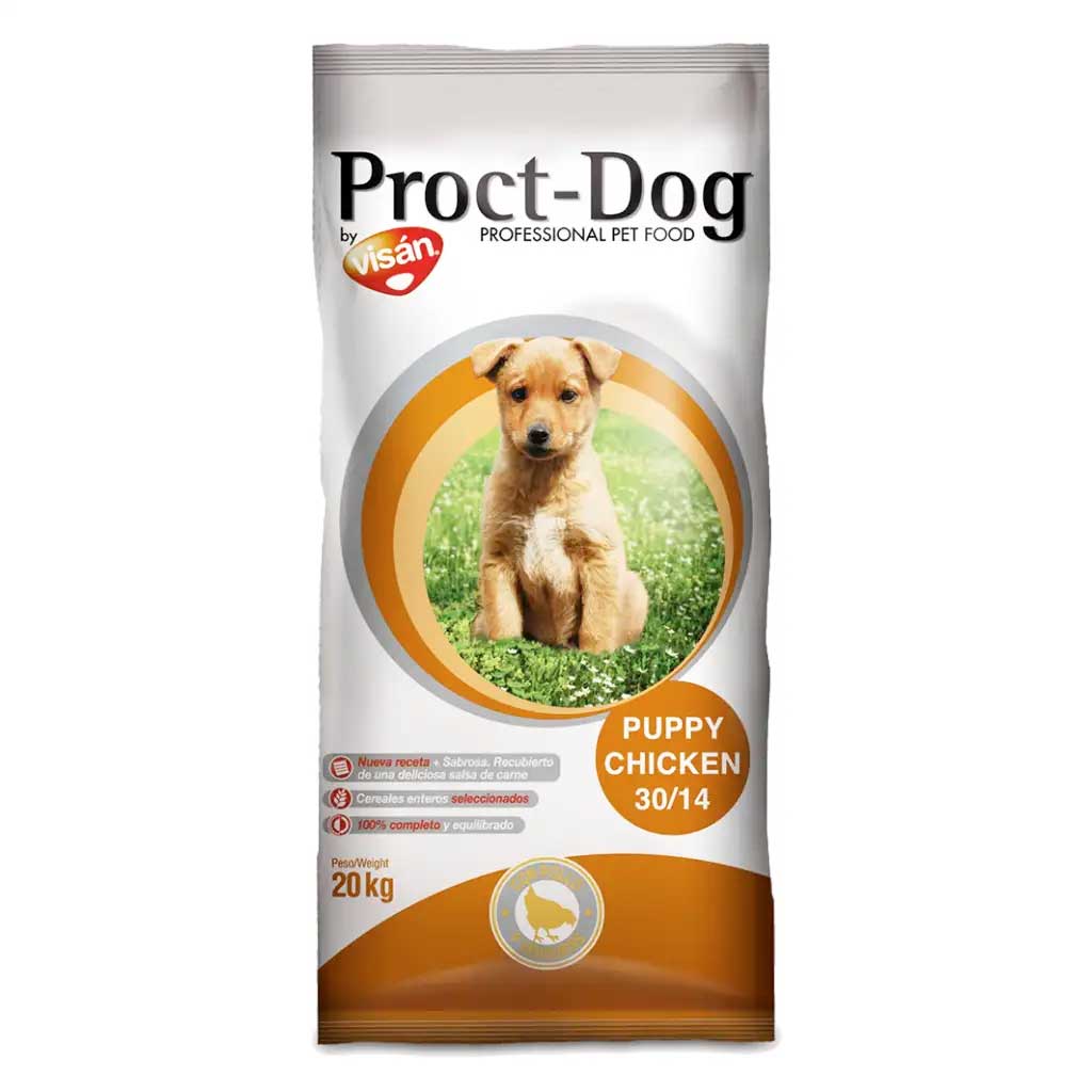 Visan Proct Dog Puppy Pienso para Cachorros Pollo y Verduras 4kg y 20kg