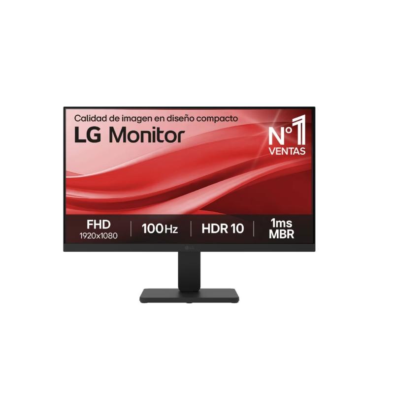 Lg monitor led 21.5” fullhd 1080p hdr 100hz - respuesta 1ms - 16:9 - vga, hdmi - vesa 100x100