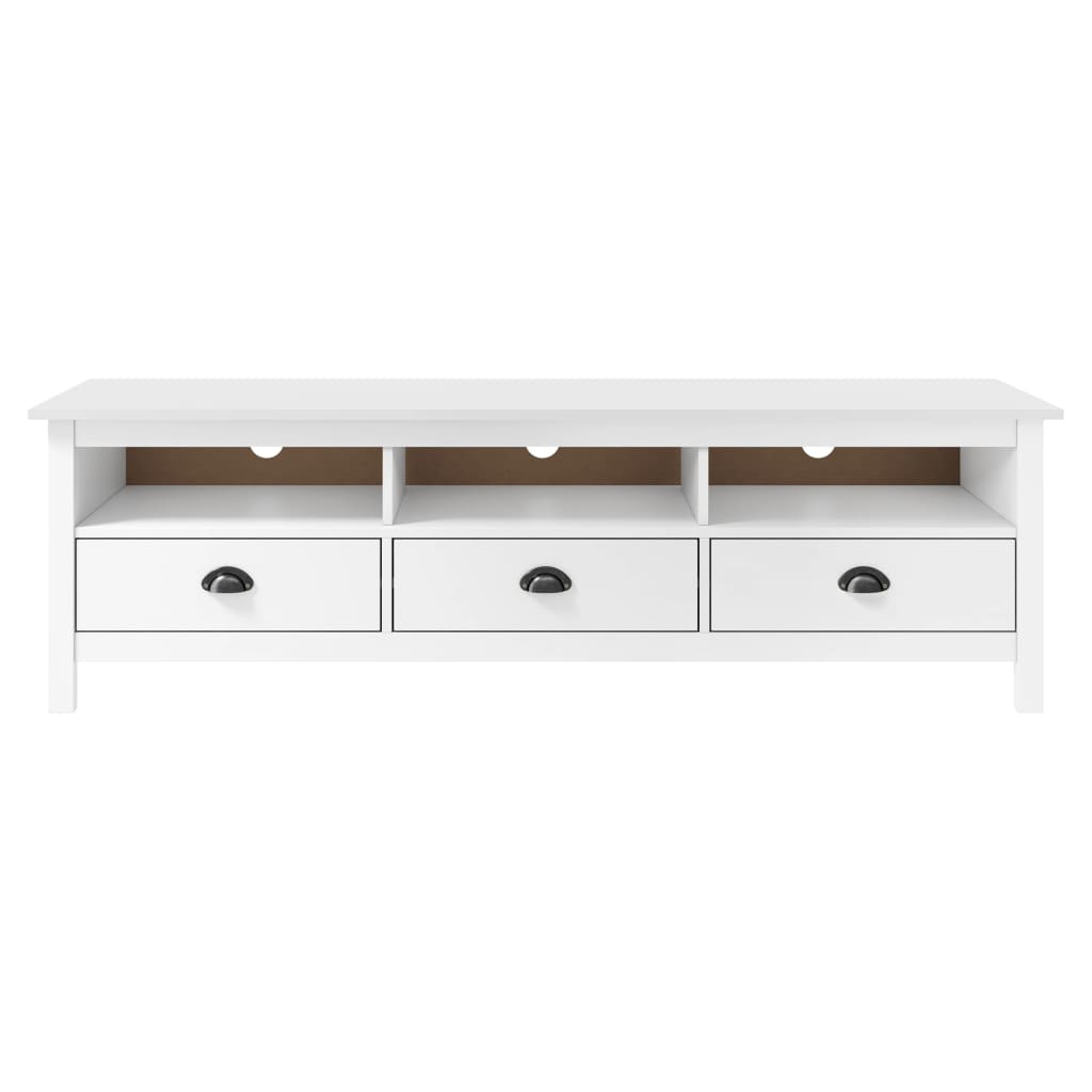 vidaXL Mueble de TV Hill madera maciza pino miel 158x40x47 cm, Mueble de Salon, Mueble TV, Mueble TV salon, Mesa de TV, Mueble tele