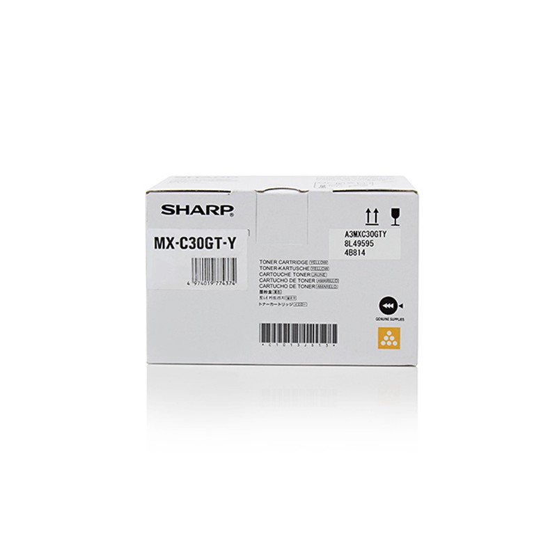 Sharp - MXC30GTY cartucho de tóner 1 pieza(s) Original Amarillo MX-C30GTY