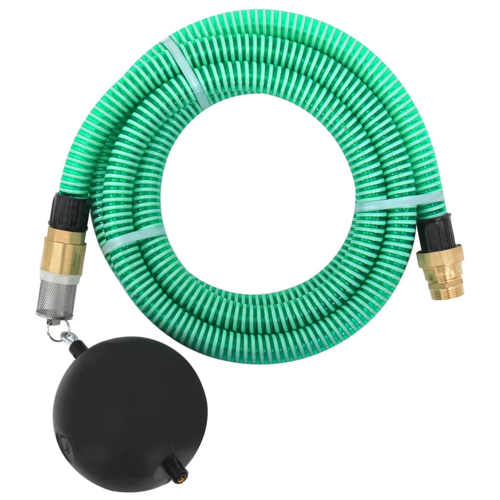 vidaXL Manguera de Succión con Conectores de Latón Herramienta Aspiración Color Negro, Verde, y mas