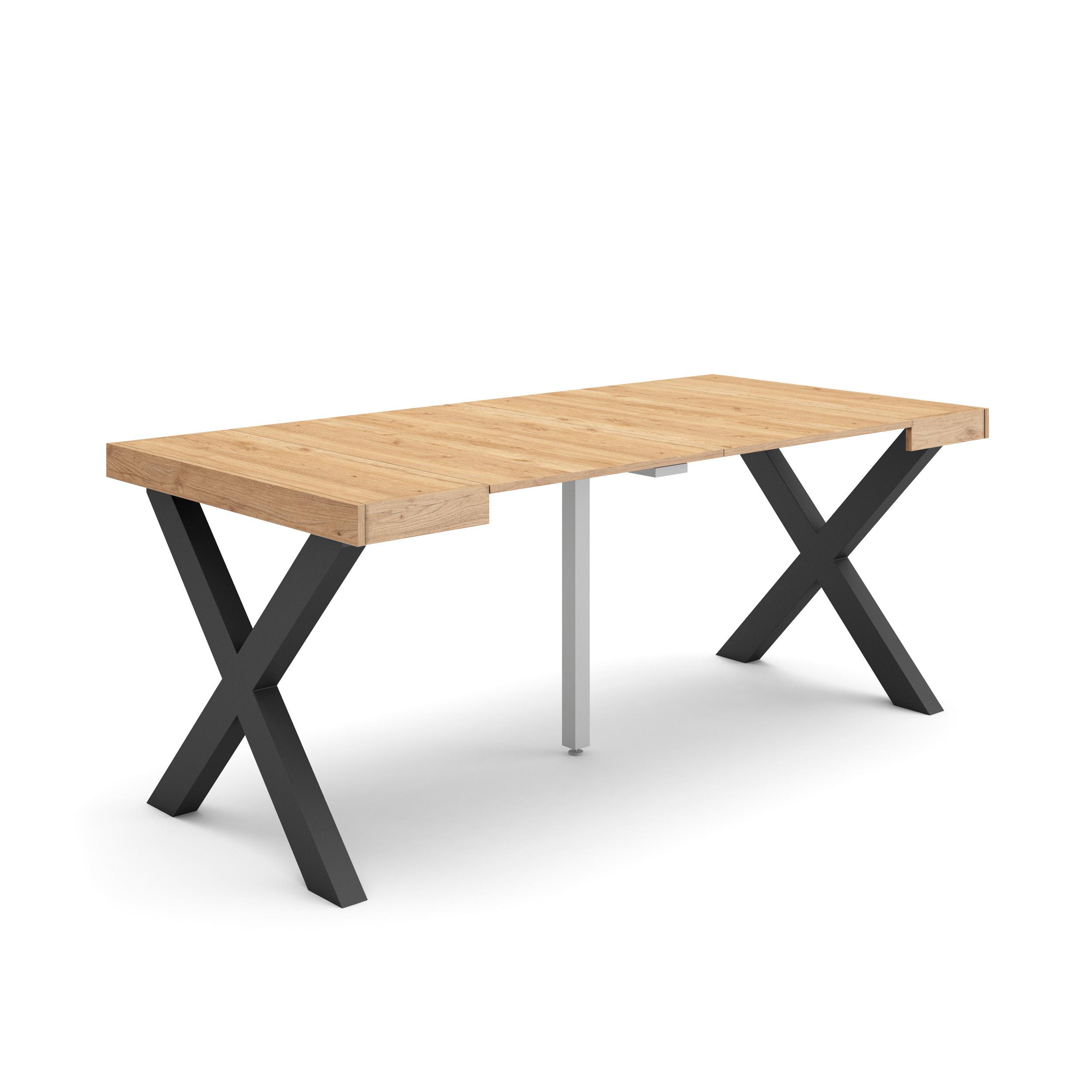 Skraut Home, Mesa Consola Extensible, Mesa Auxiliar, Tapa, 58/180x90x73cm, Práctica y Versátil, Varios colores disponibles