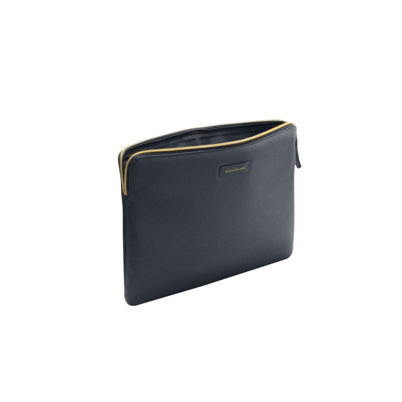 Dbramante1928 Paris - Funda de Cuero para Macbook Pro y Air 13 M2 2022 en Color Azul Pacífico