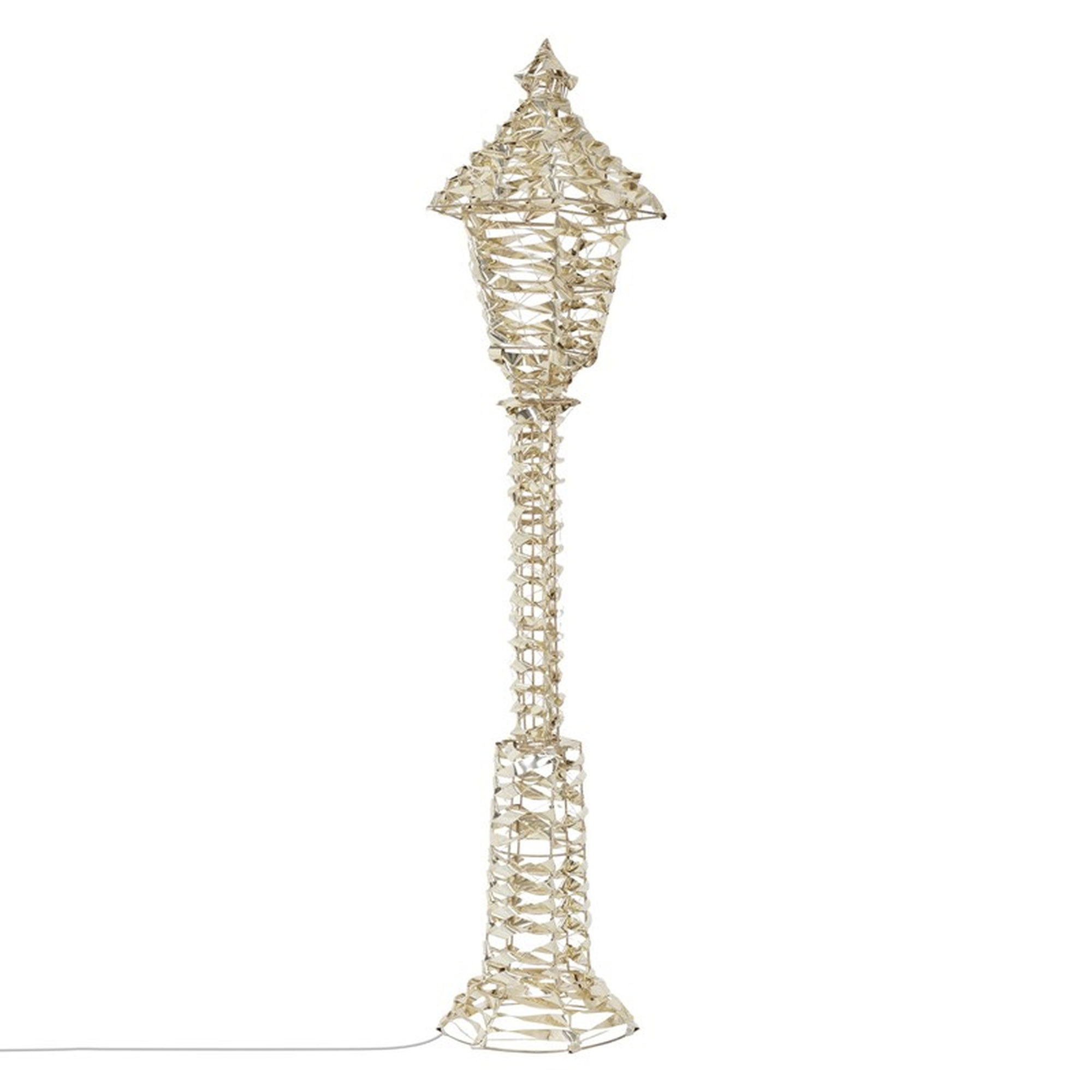 Well Home Farolillo Luminoso de marco dorado con 300 micro LED 21x21x90cm