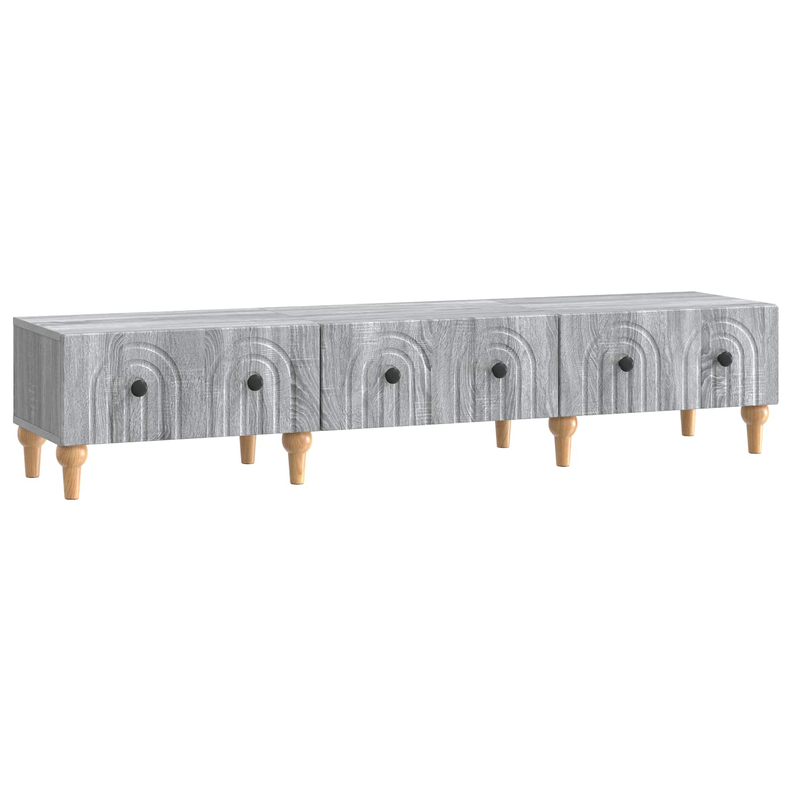 vidaXL Mueble de TV con cajón 147 x 34,5 x 30 cm Madera de Ingeniería Multicolor