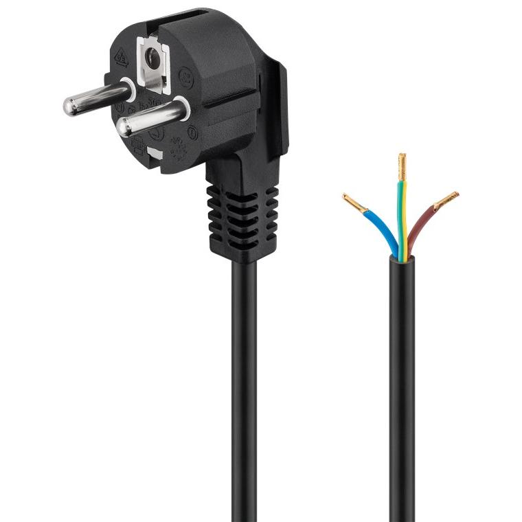 Goobay 93976 cable de transmisión Negro 1,5 m Enchufe tipo F