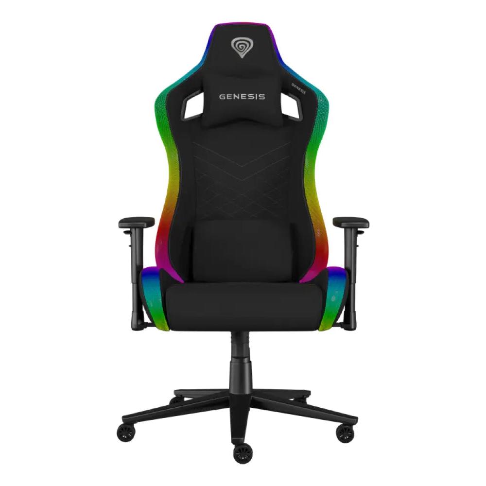 Silla gaming Genesis Trit 660 RGB 150kg Ergonomía Metal Reposabrazos 2D Retroiluminación