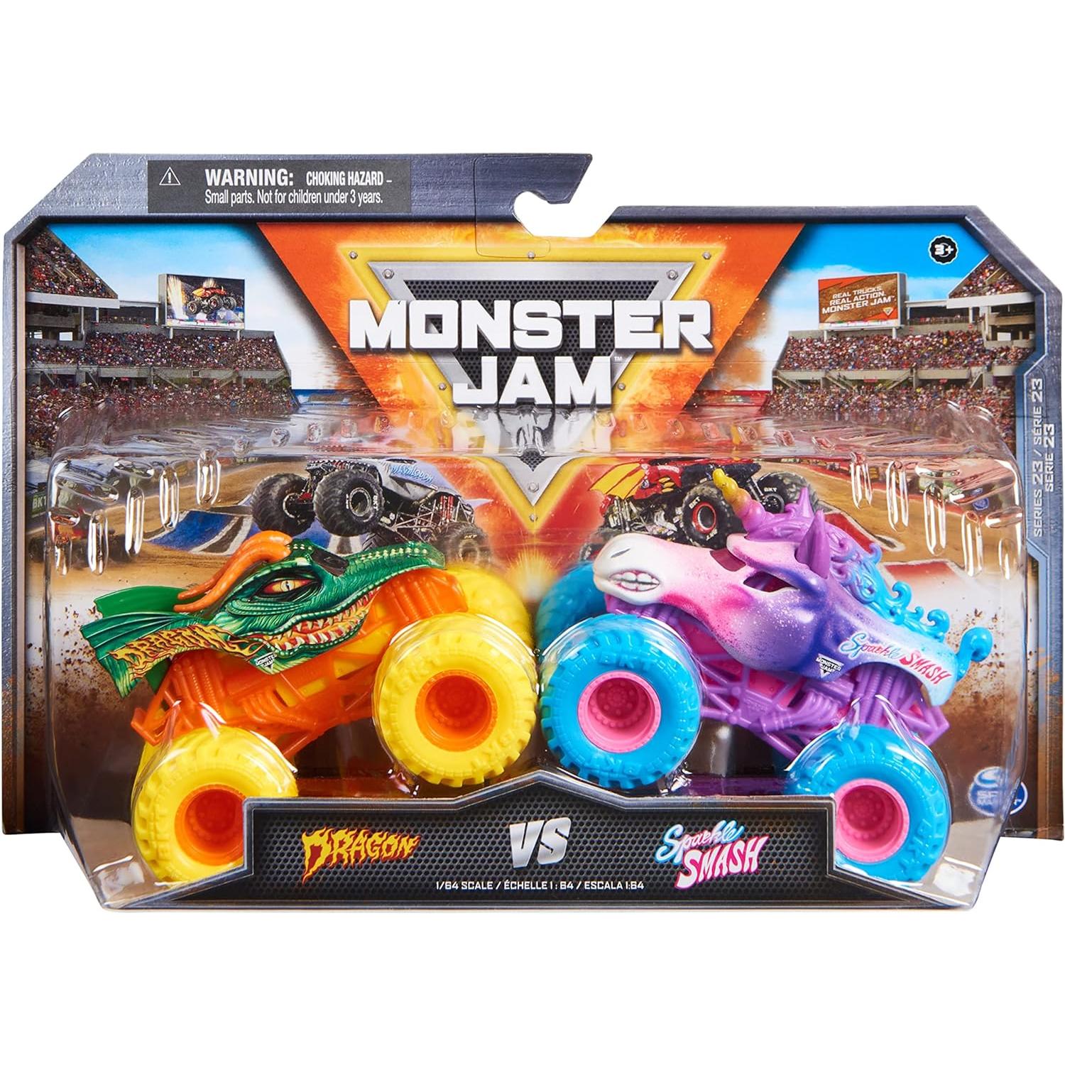 Monster Jam Monster Trucks Escala 1:64 Surtido/Modelo aleatorio (Spin Master 6064128) Juguetes infantiles para niños de 3 años o más