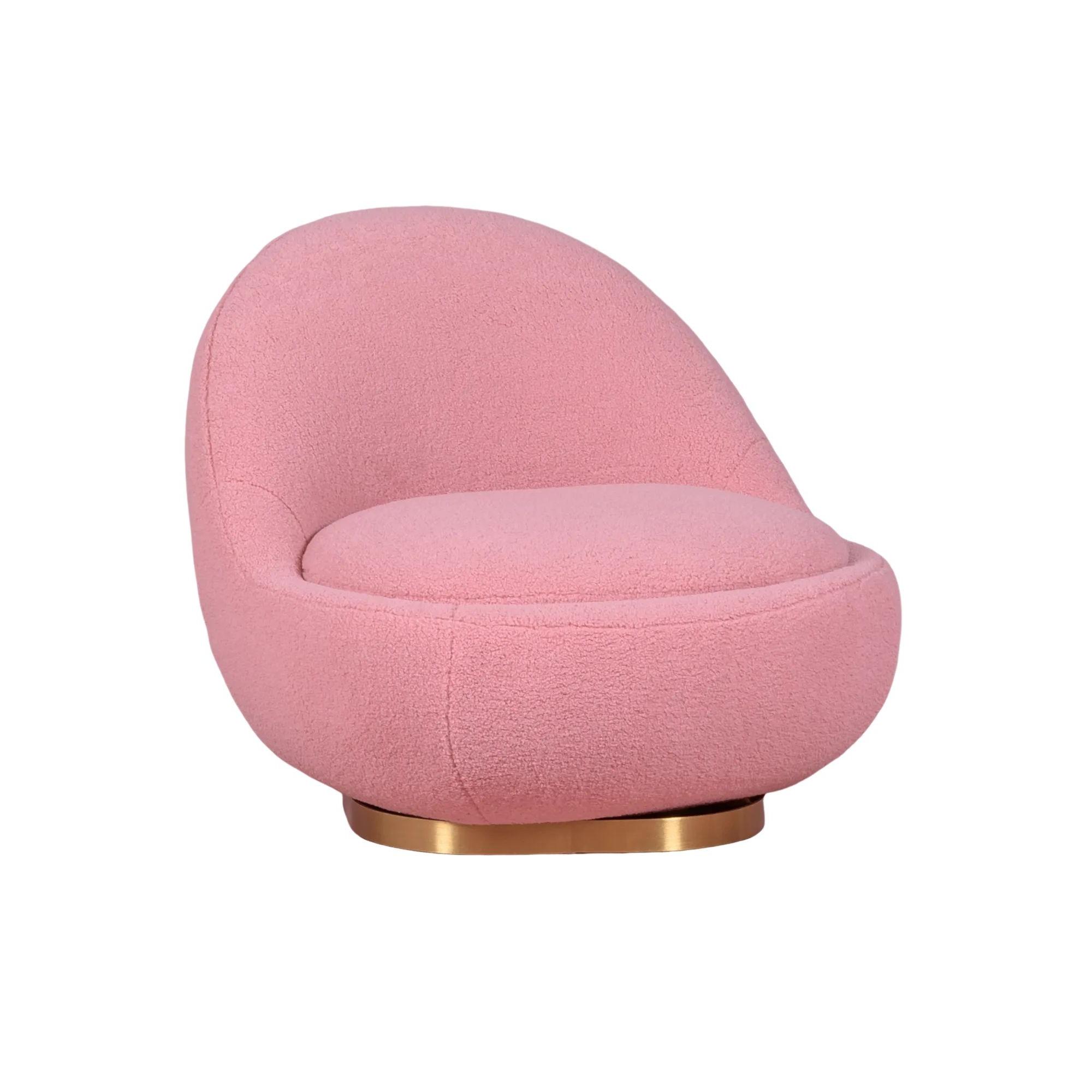 Nest Dream - Sillón giratorio de diseño tapizado algodón - Corsica