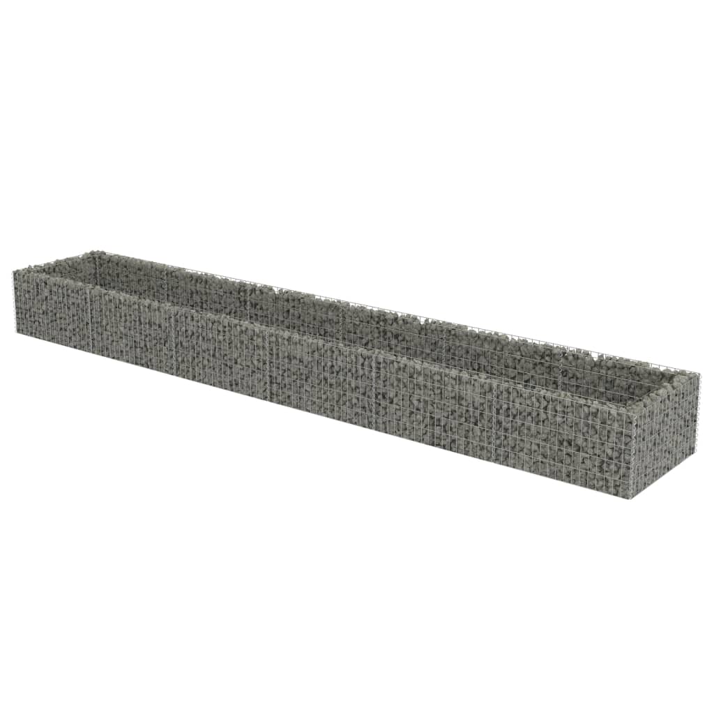 vidaXL Arriate de gaviones de acero Dimensiones 540 x 90 x 100 cm,  540 x 90 x 50 cm,  90 x 90 x 100 cm y mas