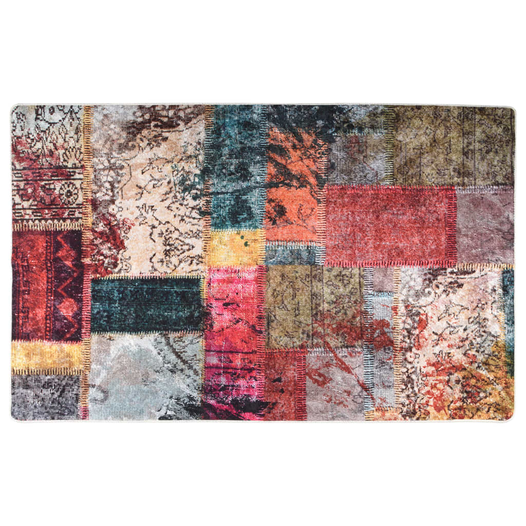 Vidaxl Alfombra Lavable Antideslizante Multicolor 160x230 Cm