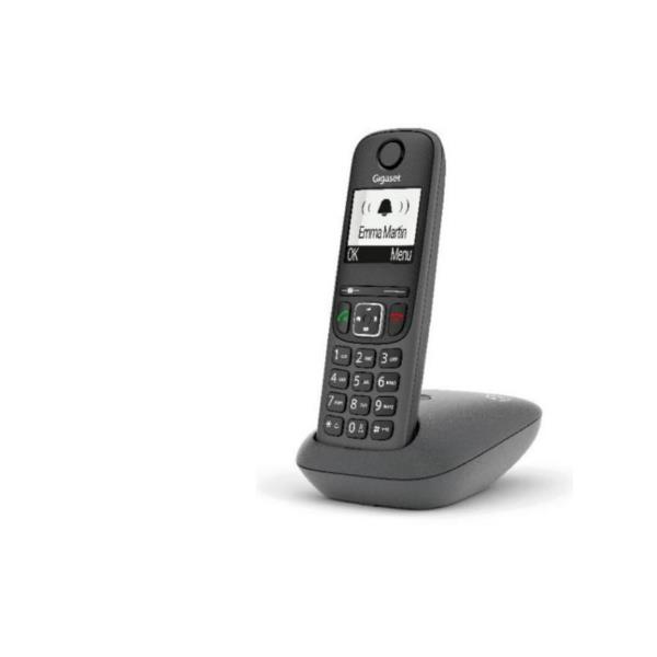 Gigaset AS490 teléfono Teléfono DECT/analógico Identificador de llamadas Negro