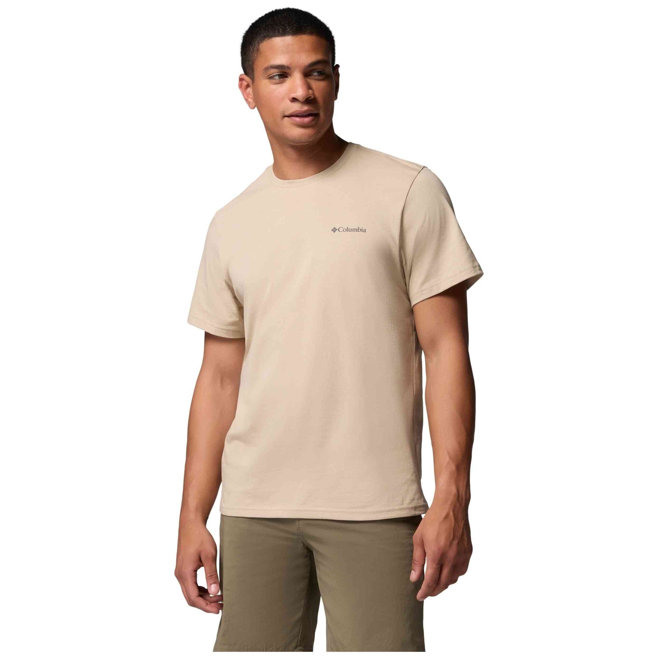 Camiseta De Manga Corta Columbia modelo CSC Basic para Hombre en color Marron