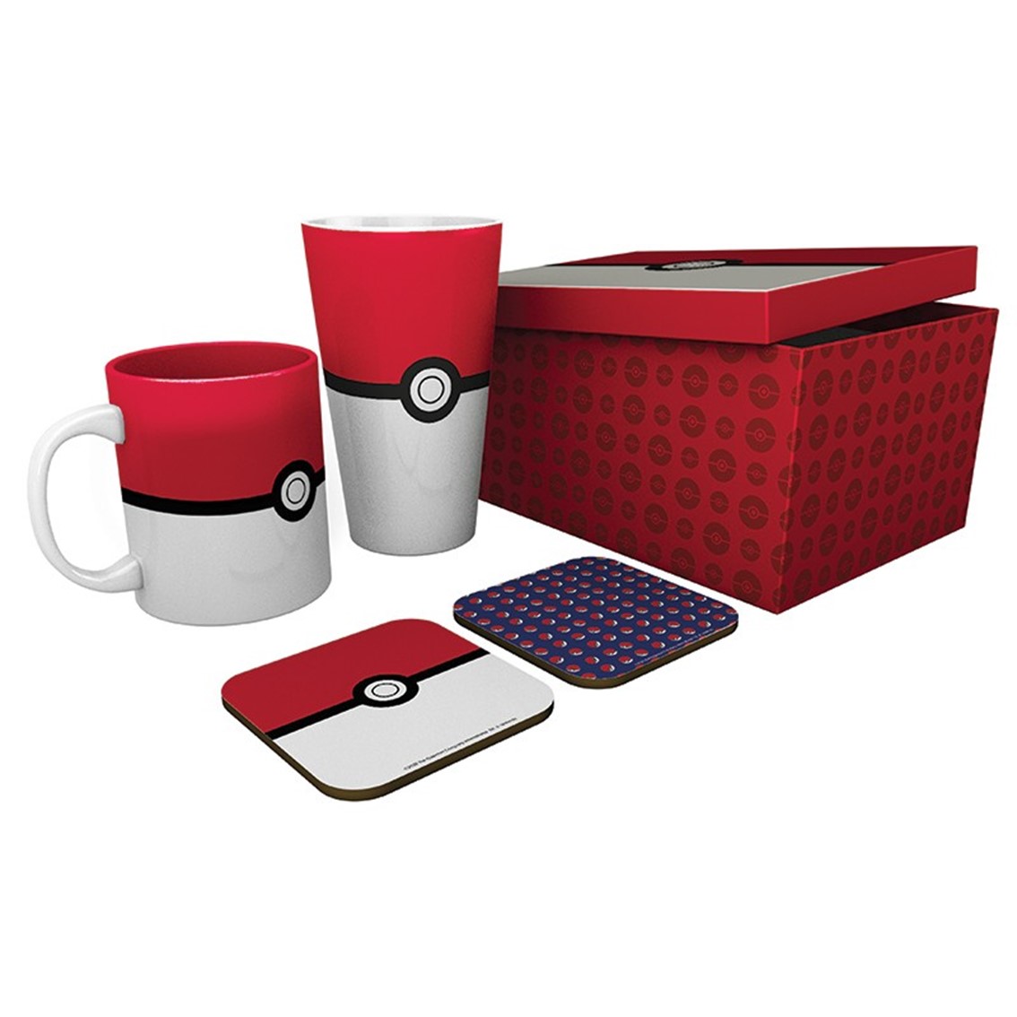 Gb Eye Pack Vaso Xxl + Taza + Dos Posavasos Pokemon Pokeball