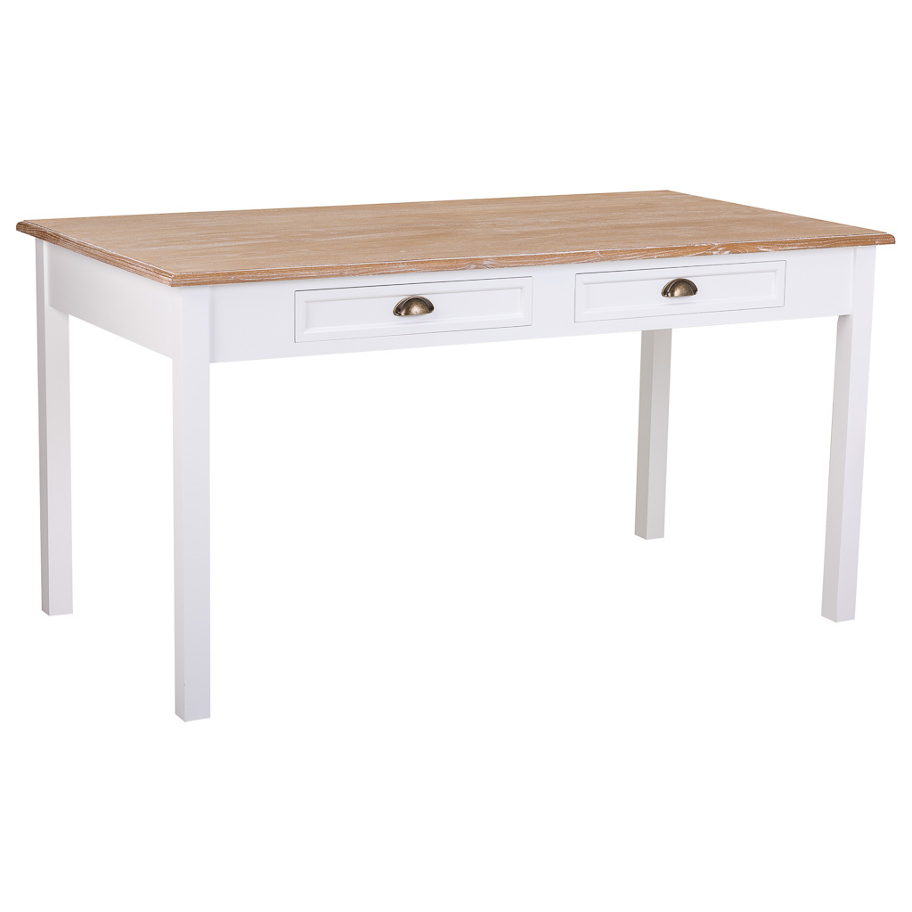 Wonderlust Deco - Mesa de madera blanca 150x80x78 Blanco 150x80x78h cm
