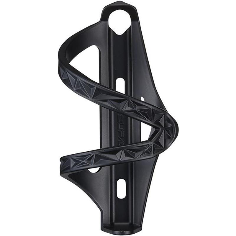 Supacaz - Portabidón Side Swipe Salida Lateral Derecha para bicicletas de trail y cuadros pequeños, 100% policarbonato, acceso fácil y diseño lateral integrado