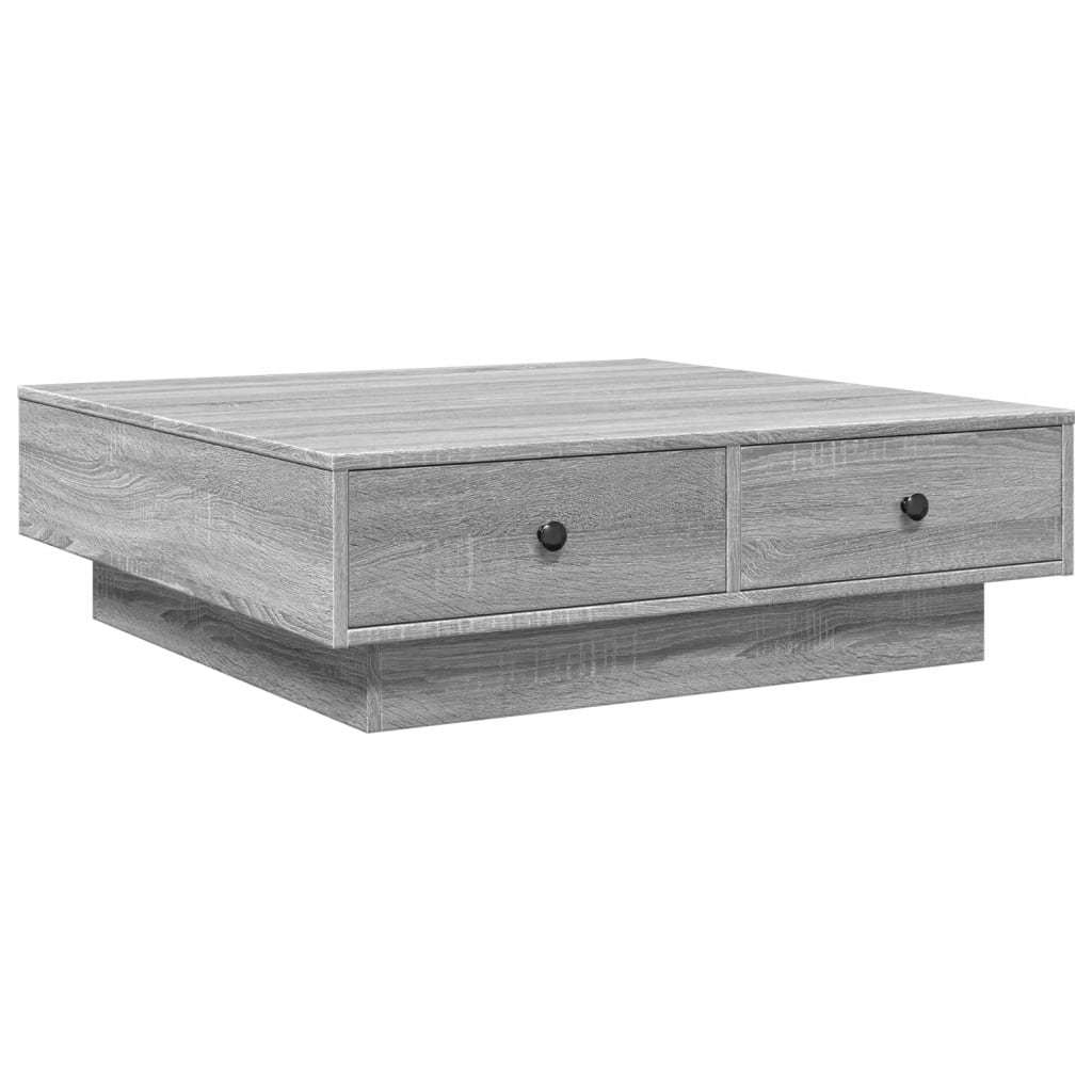 Vidaxl Mesa de Centro Madera de Ingeniería 90x90x28 Cm Roble Sonoma