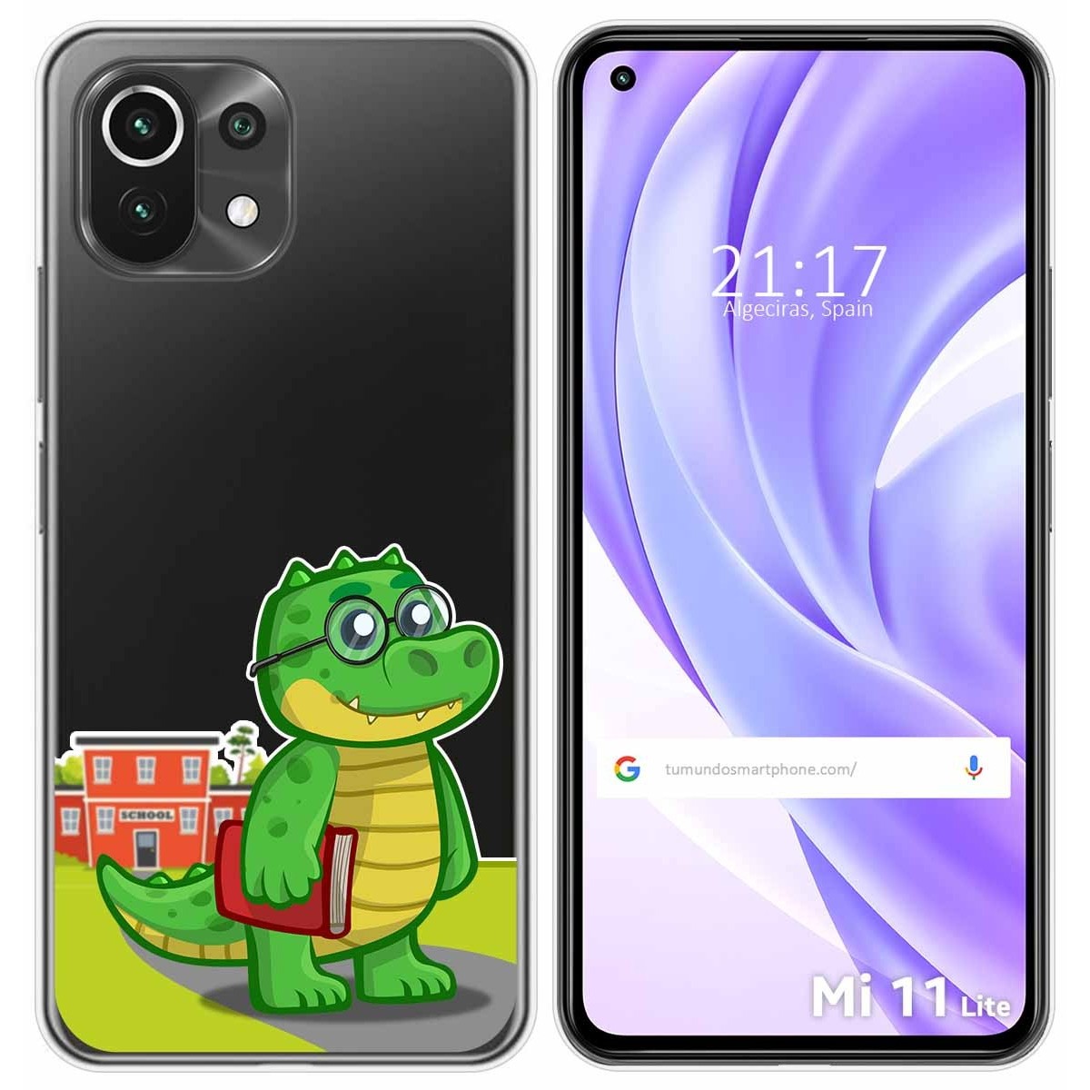 Tumundosmartphone Funda Gel Transparente para Xiaomi Mi 11 Lite 4G / 5G / 5G NE diseño Coco Dibujos