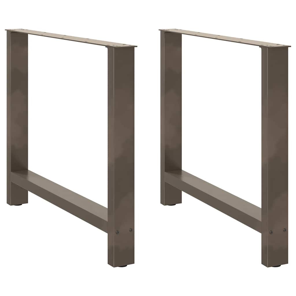 vidaXL Patas para mesa de comedor (2 unidades, 90 x 72-73 cm, acero)
