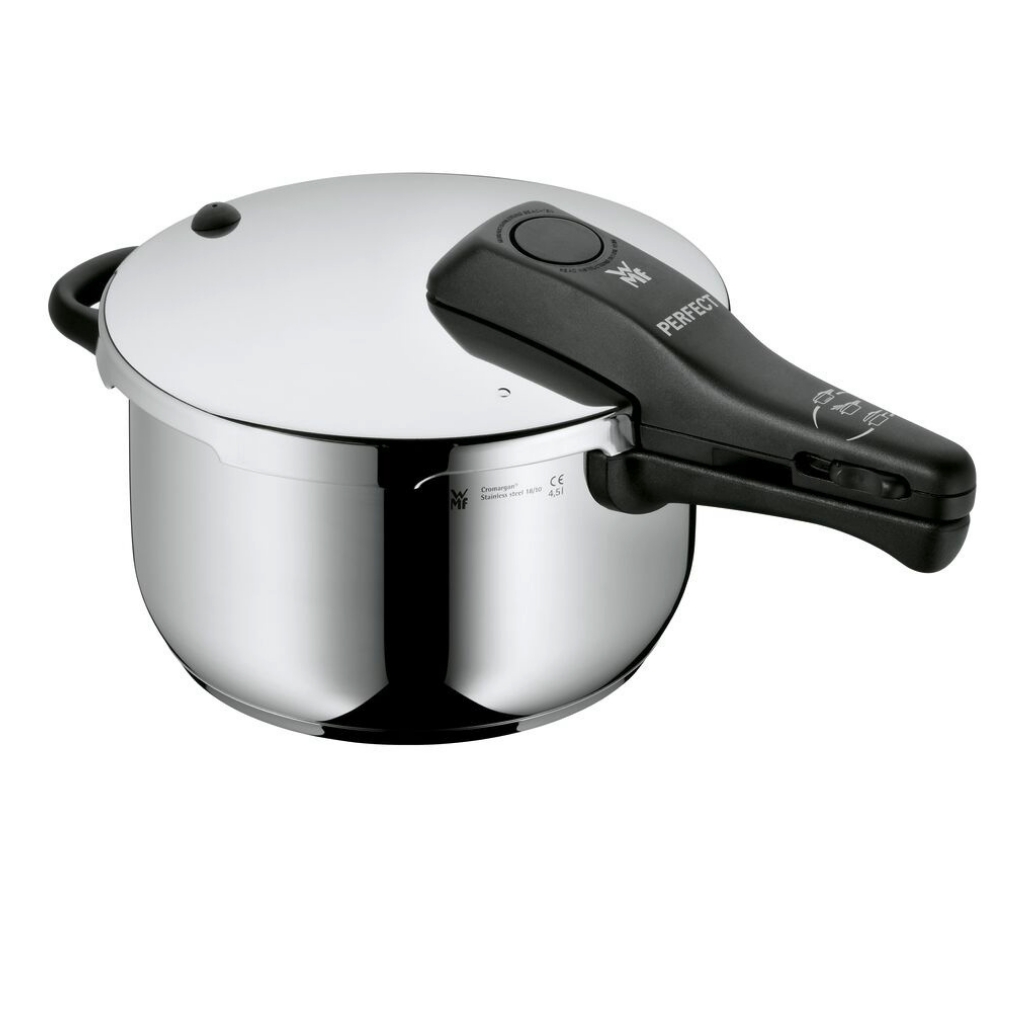 Olla a Presión WMF Perfect Ultrarrápida de Acero Inoxidable Cromargan 18/10 con Indicador de Cocción y Seguridad, 6.5 L
