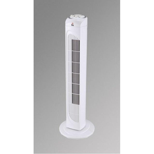 Ventilador De torre FM VTR-20  | 45,0 cm, 45 W, Blanco, Sin aspas, Temporizador, Para el hogar