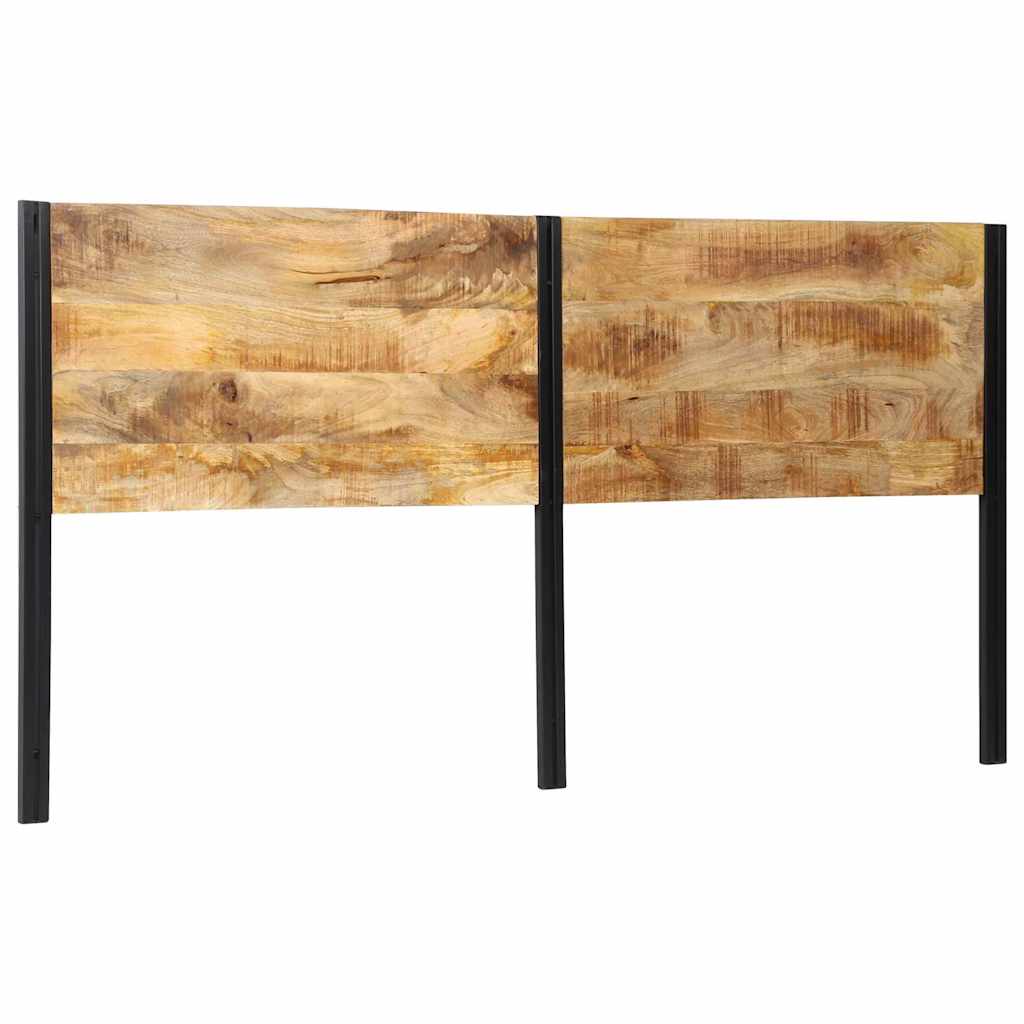 vidaXL Cabecero 200 cm Madera Maciza Mango y Hierro