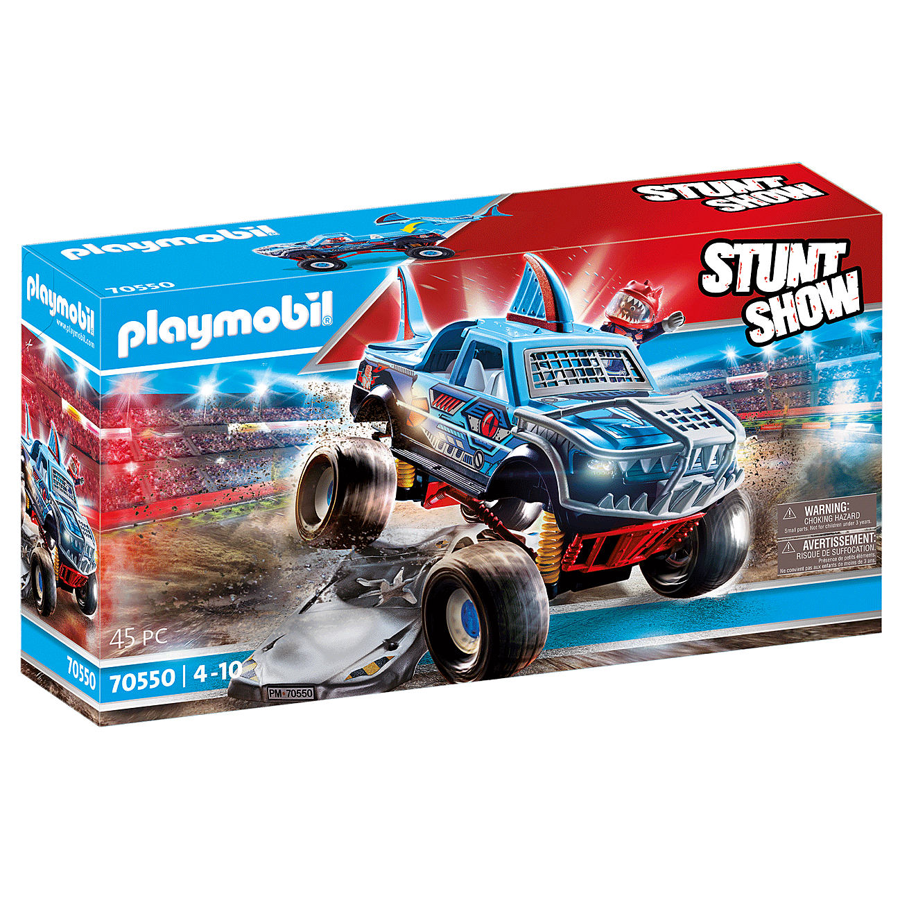 PLAYMOBIL STUNT SHOW 71256 STARTER PACK STUNTSHOW MOTO CON PARED