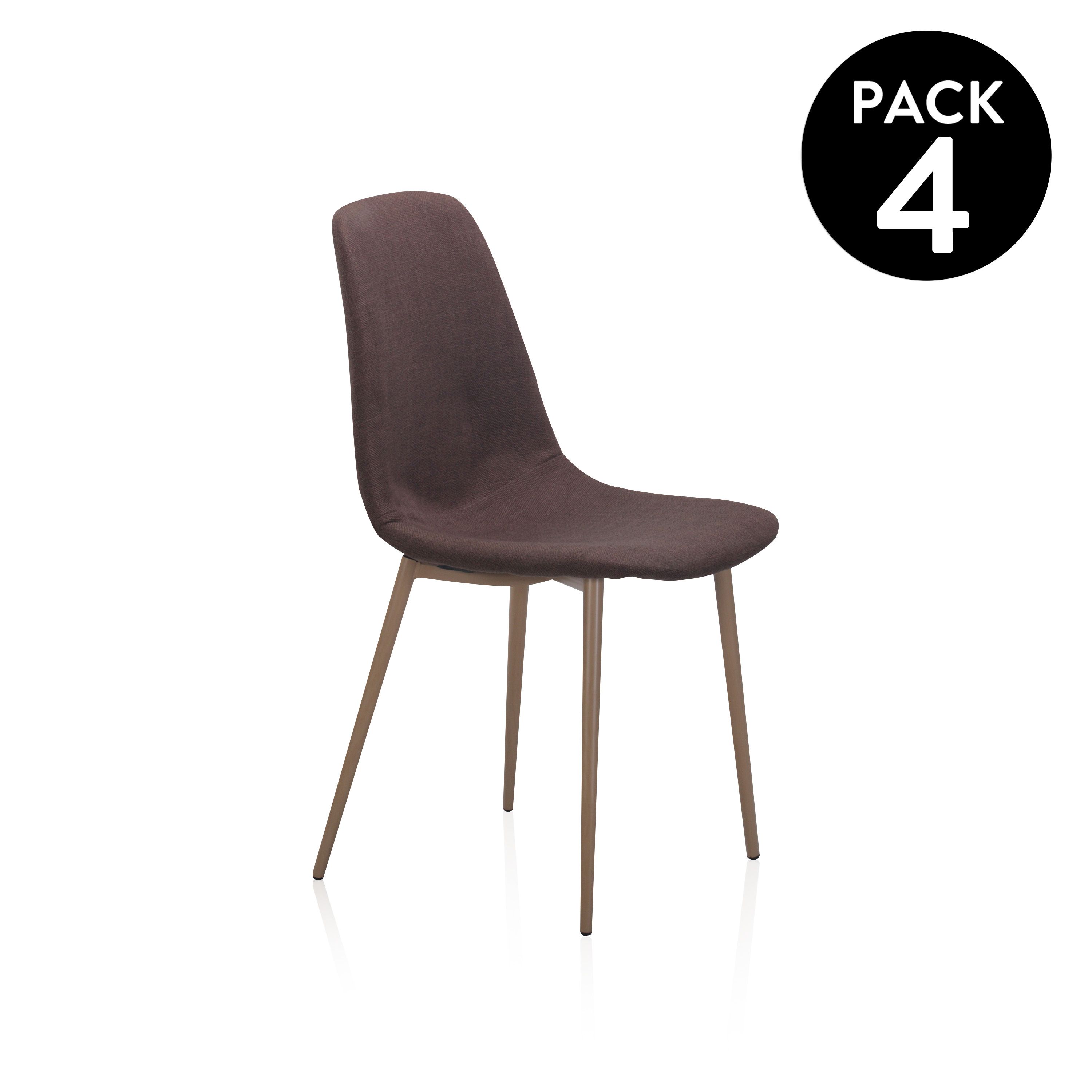 Pack 4 sillas de comedor Cai