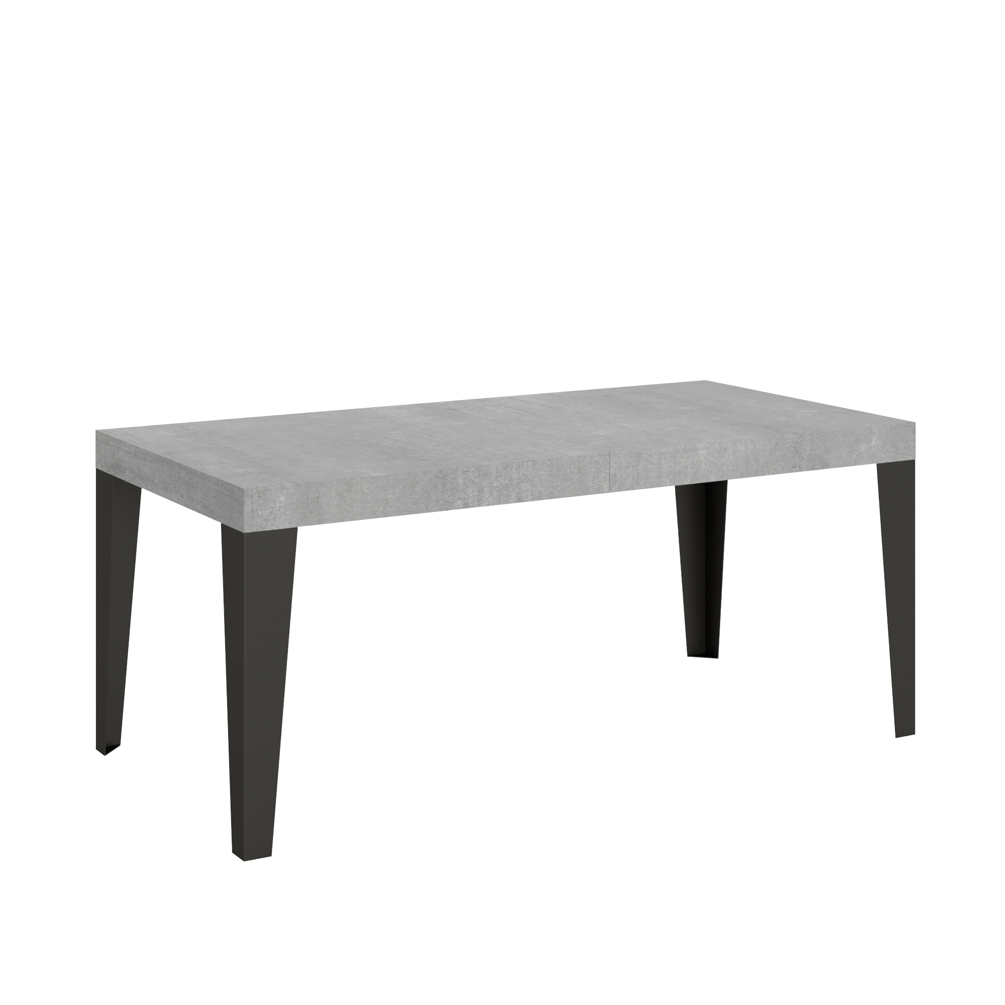 Mesa extensible 90x180/440 cm Estructura Cemento Flame Antracita - Itamoby