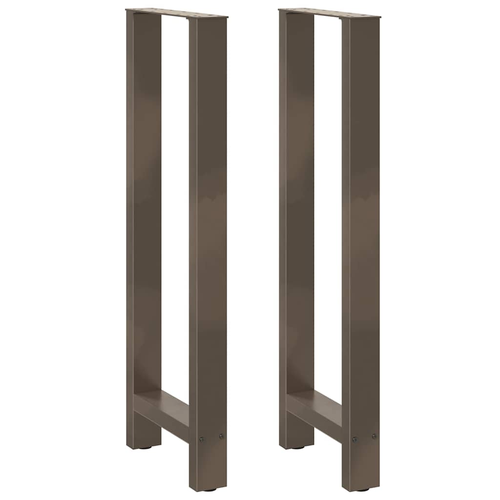 vidaXL Patas para mesa de bar (2 unidades, 50 x 110-111 cm, acero)