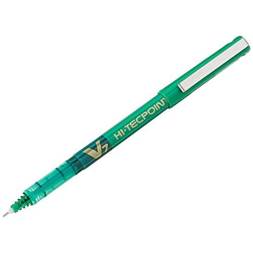 Pilot - Hi-Tecpoint V7 - BolÃgrafo tinta lÃquida punto medio - Verde - (Caja 12 unidades)