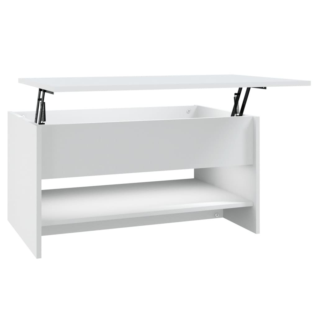 Mesa de Centro Vidaxl Madera Contrachapada 80x50x40 Cm - Blanco