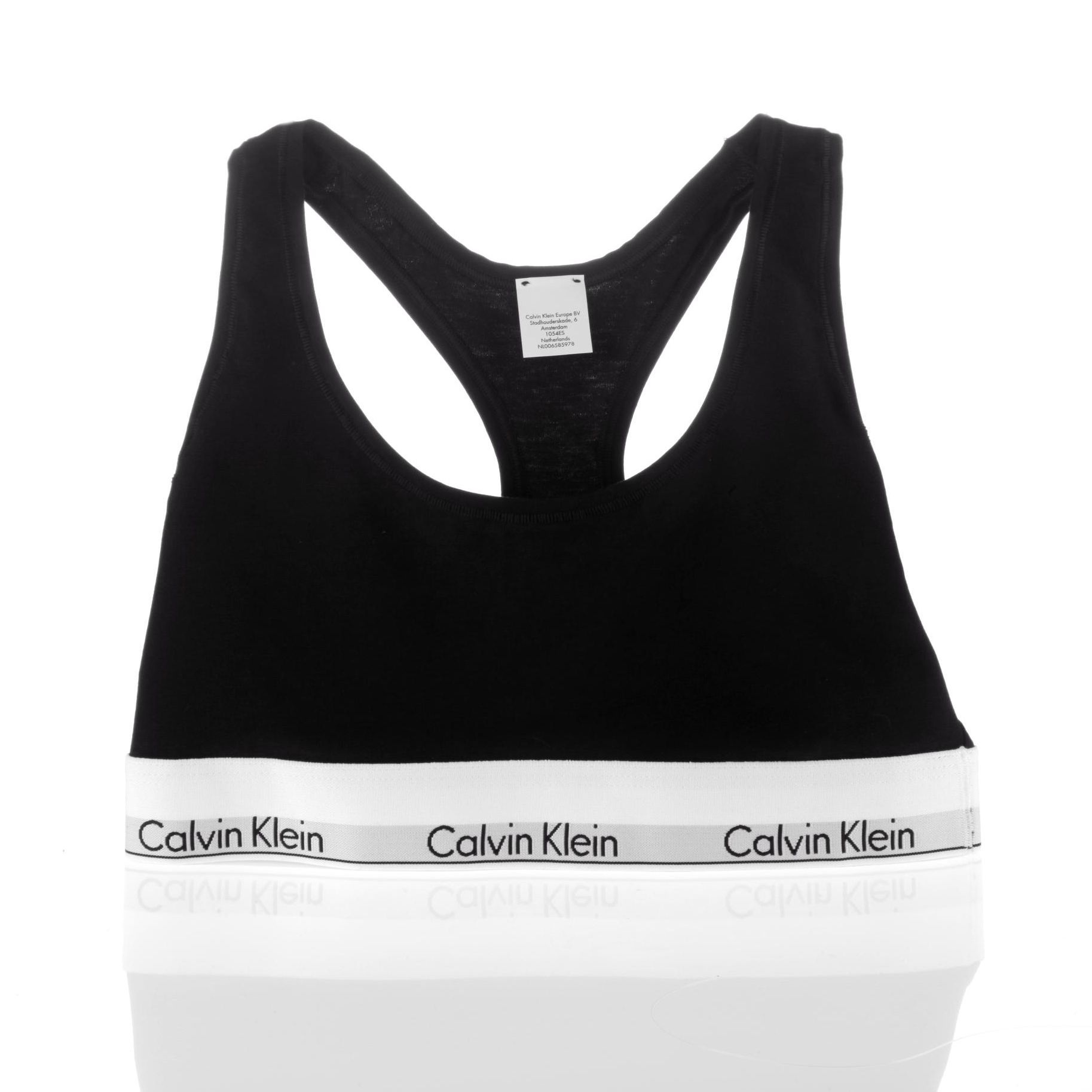 Calvin Klein - Sujetador Deportivo Calvin Klein Bralette Suave y Ligero Ajuste Perfecto Alta Calidad / F3785E 001