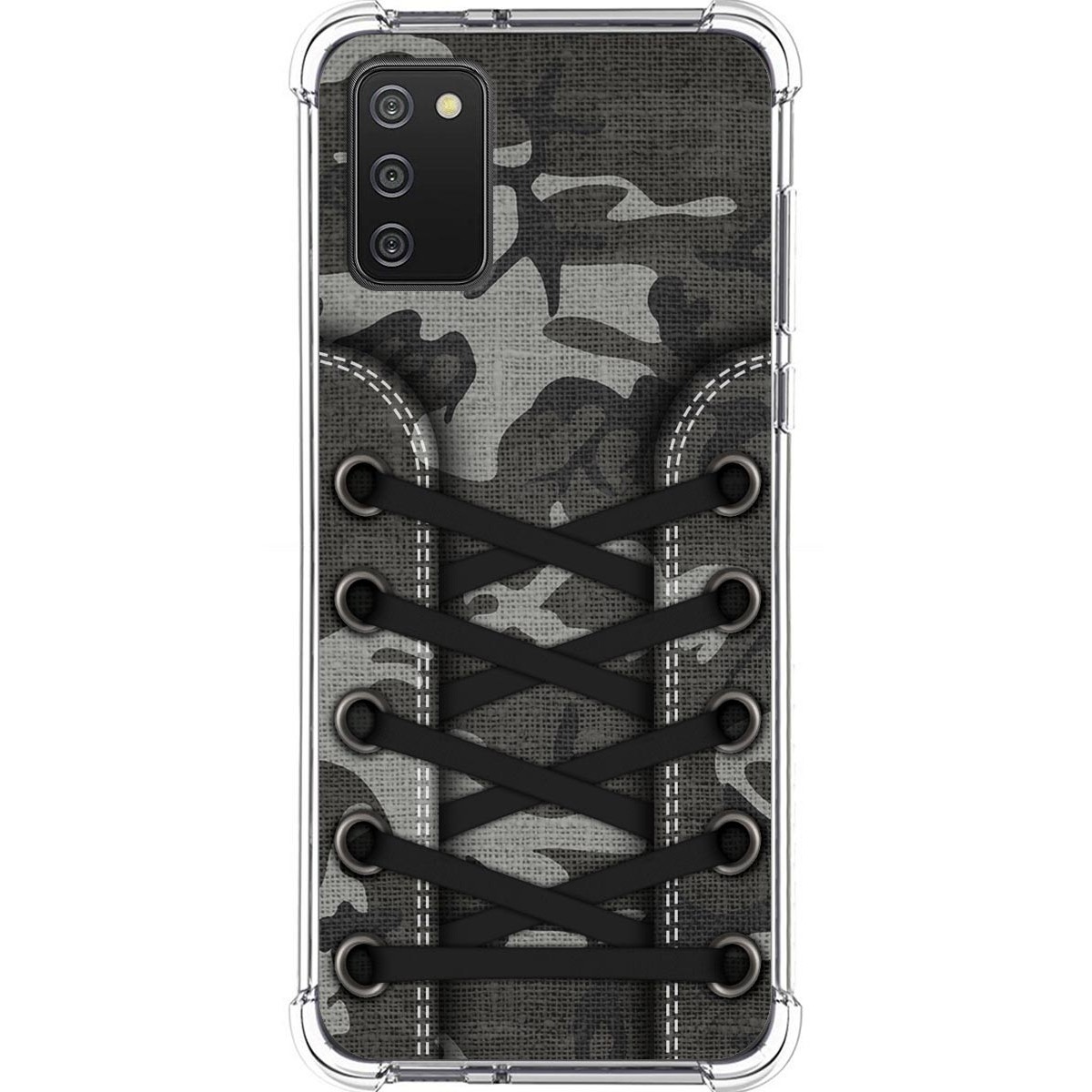 Tumundosmartphone Funda Silicona Antigolpes para Samsung Galaxy A02s diseño Zapatillas 15 Dibujos