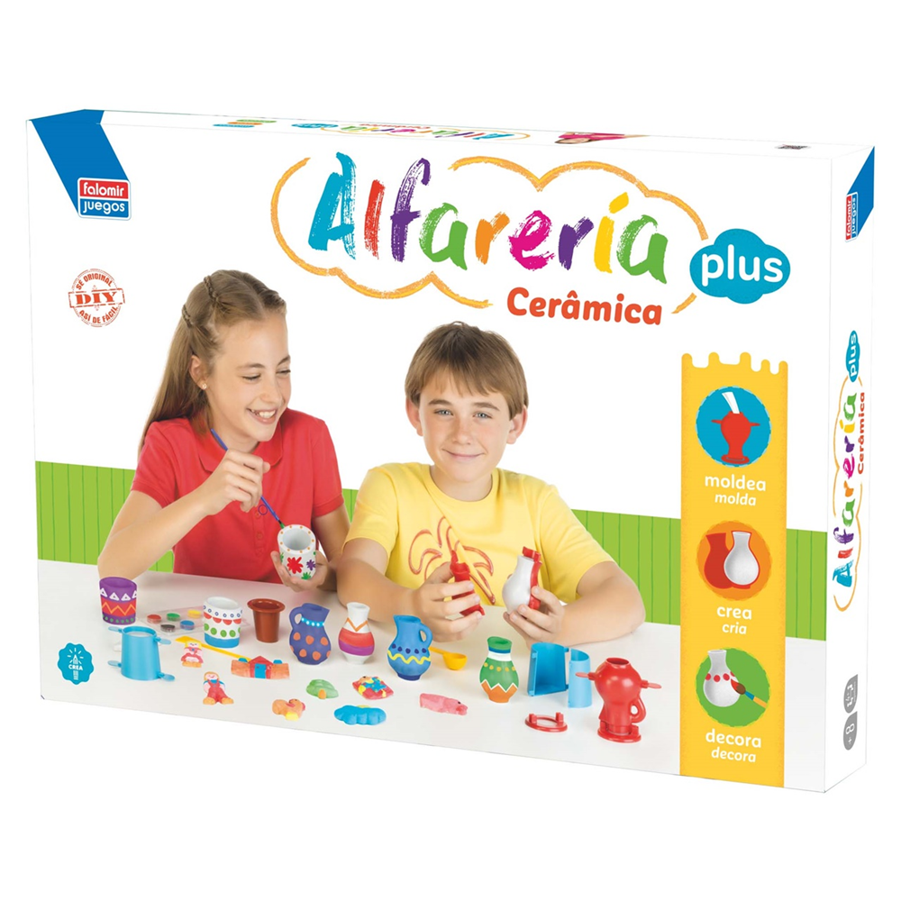 Juego Alfareria Plus Crea y decora tus diseños de escayola (Falomir 26540)