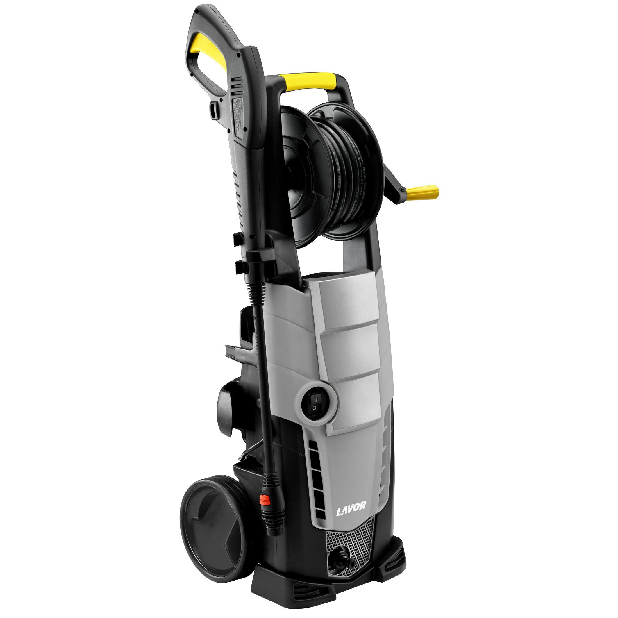 LAVOR Limpiador de alta presión GALAXY 160 GL con carrete de manguera, dos cepillos y presión máxima de 160 bar, caudal de 510 l/h máximo, 2500 W