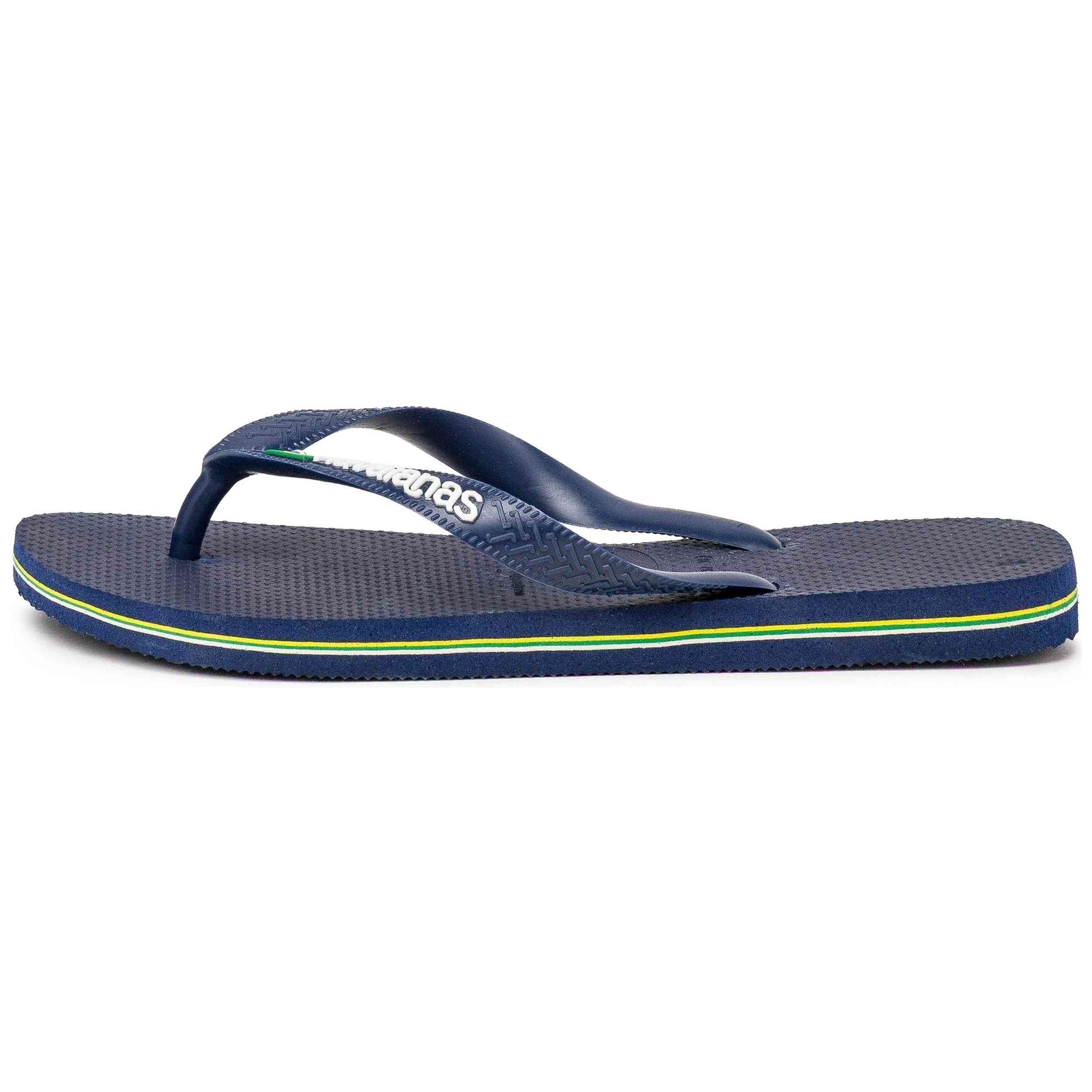 Sandalias Havaianas modelo Brasil Logo C/O en color Azul