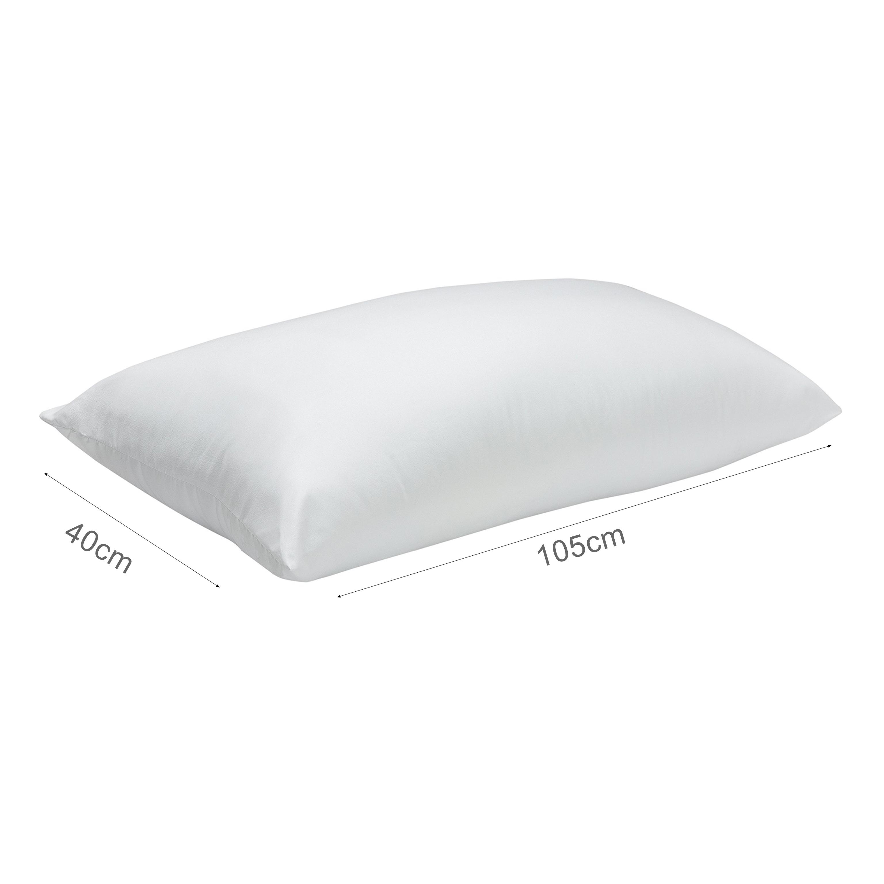 Almohada de Fibra con Tratamiento Antiácaros, 70/80/90/105/135/150 x 40cm, Almohadas Indeformables, de Fibra Hueca de Alta Recuperacion