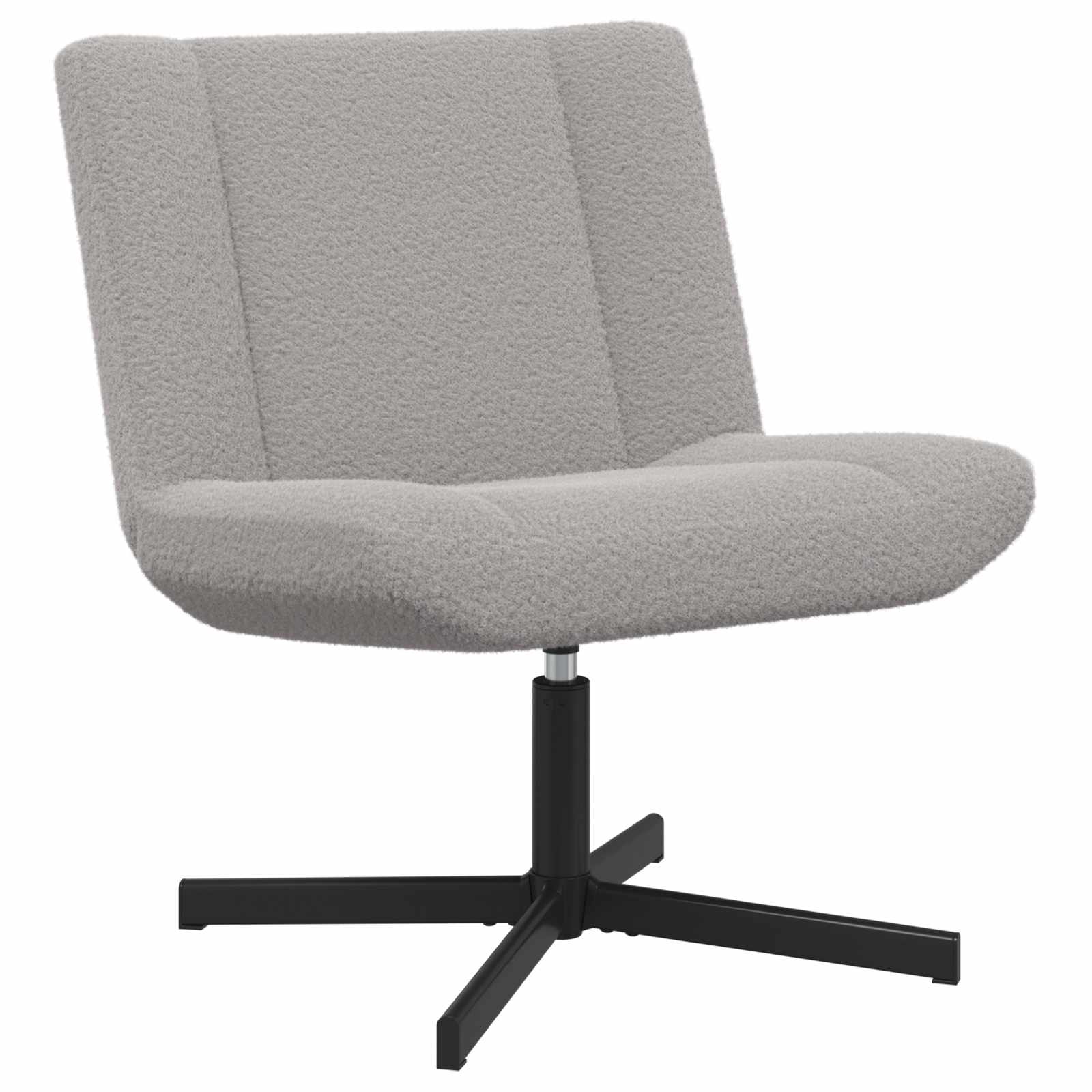 vidaXL Silla giratoria 63 x 75 x 76 cm Piel de oveja Multicolor