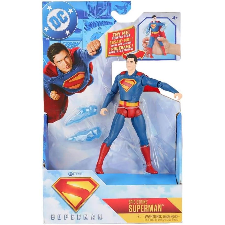 DC Comics Epic Strike - Superman Figura tamaño de 6 pulgadas Surtido/Modelo aleatorio (Una unidad)(SpinMaster 6073190)