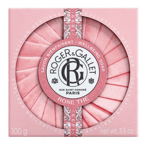 R Gallet Jabón Bienestar Rose Thé 100g - Elaborado en Caldero