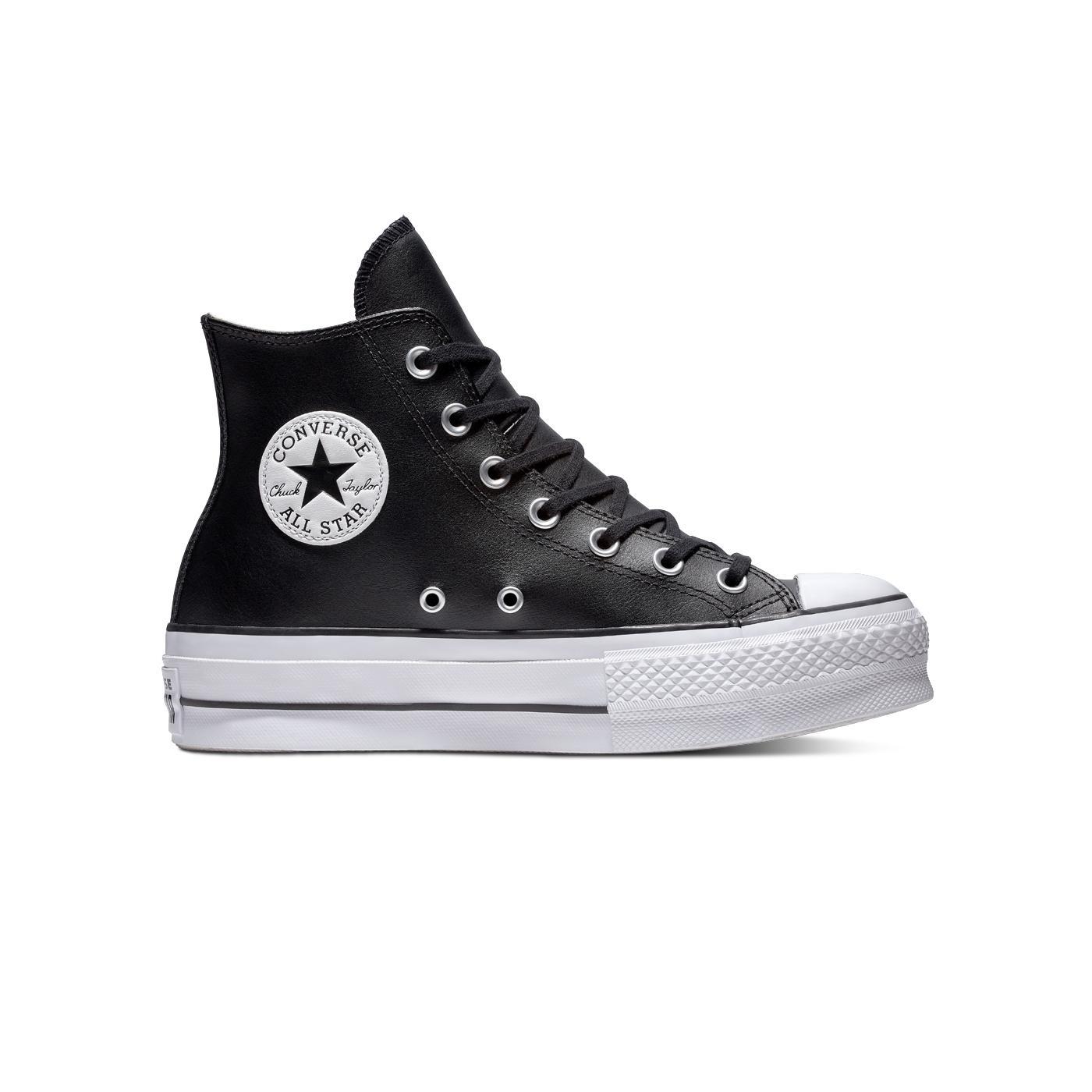 Converse - Zapatillas Converse All Star Lift Leather High Unisex Negro