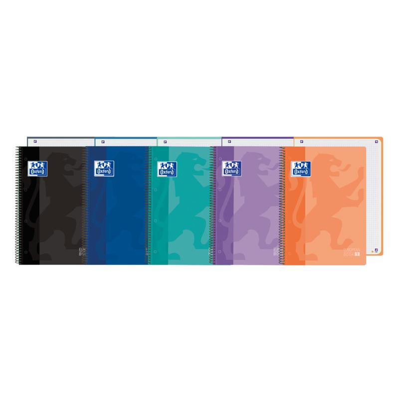 Oxford school classic europeanbook 1 - tapa de plastico a4+ - 5x5 - 80 hojas (5 uds)