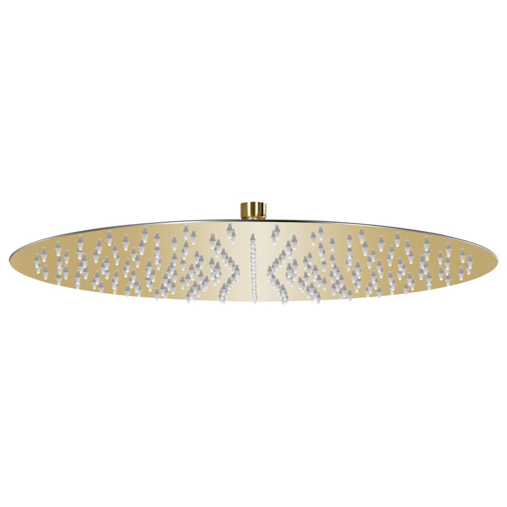vidaXL Cabezal de Ducha Efecto Lluvia Acero Inox Redondo 40 cm Alcachofa Color Negro,  Dorado, y mas